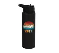 Daddy 2026, First Father’s Day, Young Father, New Dad Stainless Steel Insulated Water Bottle