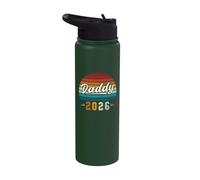 Daddy 2026, First Father’s Day, Young Father, New Dad Stainless Steel Insulated Water Bottle