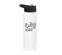 Daddy 2026, First Time Father, Fatherhood, New Dad Stainless Steel Insulated Water Bottle
