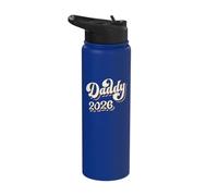 Daddy 2026, First Time Father, Fatherhood, New Dad Stainless Steel Insulated Water Bottle