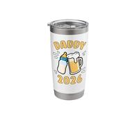 Daddy 2026, Young New Dad, First Time Father, Paternity Stainless Steel Insulated Tumbler