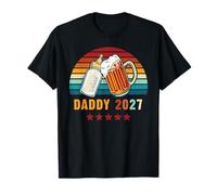 Daddy 2027 Now Im Dad Reveal Baby Bottle I Became A Dad T-Shirt