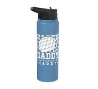 Daddy Aka Favorite Caddy Golf Humor Fun Stainless Steel Insulated Water Bottle