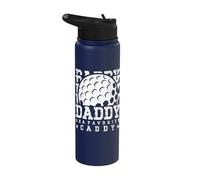 Daddy Aka Favorite Caddy Golf Humor Fun Stainless Steel Insulated Water Bottle