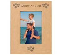 Daddy And Me 6x4 Oak Effect Engraved Picture Photo Frame Keepsake Gift