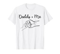 Daddy and Me Best Dad Ever Fist Bump Funny Father's Day T-Shirt