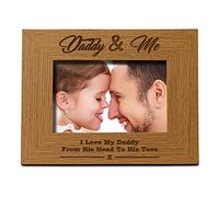 Daddy and Me Wooden Photo Frame Gift (5 x 7 Inch)
