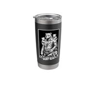 Daddy Bear Biker with Cubs Cute Appreciation Stainless Steel Insulated Tumbler