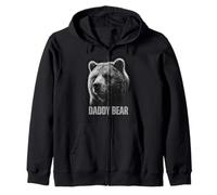 Daddy Bear Family Matching Dad for Men Zip Hoodie
