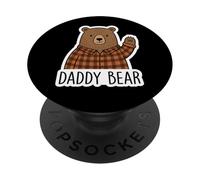 Daddy Bear Father's Day Dad Papa Cute Quote Saying Parent PopSockets Adhesive PopGrip