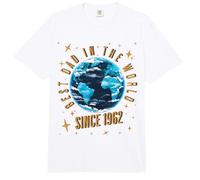 Daddy Best Dad in The World Since 1962 Comfort Colors Adult Heavyweight T-Shirt