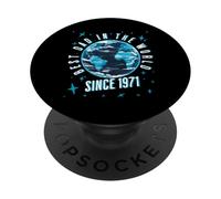 Daddy Best Dad in the World Since 1971 PopSockets Adhesive PopGrip