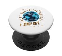 Daddy Best Dad in the World Since 1972 PopSockets Adhesive PopGrip