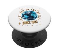 Daddy Best Dad in the World Since 1983 PopSockets Adhesive PopGrip