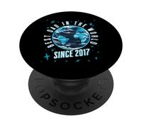 Daddy Best Dad in the World Since 2017 PopSockets Adhesive PopGrip