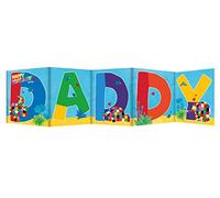 Daddy Birthday Card, Birthday Card for Daddy - Elmer the Elephant Pull out Card