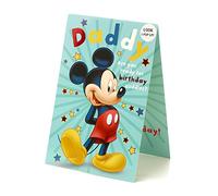 Daddy Birthday Card Pop Up -Mickey Mouse Birthday Card Pop Out, Daddy Novelty 3D Birthday Card, Gift for Daddy, Ideal Gift Card for Him - Disney