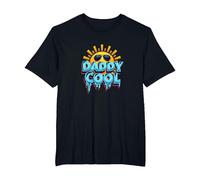 Daddy Cool: Fun Summer Vibes for Rad Fathers T-Shirt, Men's Big and Tall, Black, 5X Tall