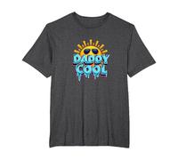 Daddy Cool: Fun Summer Vibes for Rad Fathers T-Shirt, Men's Big and Tall, Dark Heather Grey, 4X Tall