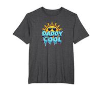 Daddy Cool: Fun Summer Vibes for Rad Fathers T-Shirt, Men's Big and Tall, Dark Heather Grey, 5X Tall