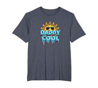 Daddy Cool: Fun Summer Vibes for Rad Fathers T-Shirt, Men's Big and Tall, Heather Blue, 4X Tall
