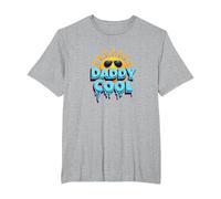 Daddy Cool: Fun Summer Vibes for Rad Fathers T-Shirt, Men's Big and Tall, Heather Grey, 3X Tall