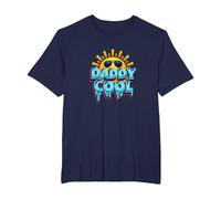 Daddy Cool: Fun Summer Vibes for Rad Fathers T-Shirt, Men's Big and Tall, Navy, 6X Tall
