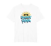Daddy Cool: Fun Summer Vibes for Rad Fathers T-Shirt, Men's Big and Tall, White, 6X Tall