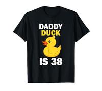 Daddy Duck is 38 Birthday Shirt Funny Rubber Duck Birthday T-Shirt