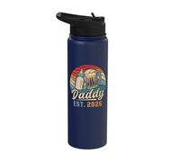 Daddy Est. 2026, First Father’s Day, New Dad, Fatherhood Stainless Steel Insulated Water Bottle