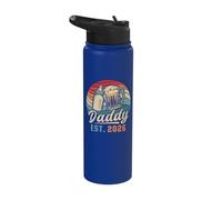 Daddy Est. 2026, First Father’s Day, New Dad, Fatherhood Stainless Steel Insulated Water Bottle