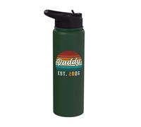 Daddy Est. 2026, First Father’s Day, Young Dad, New Father Stainless Steel Insulated Water Bottle