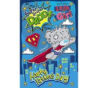 Daddy From Little Girl My Dinky Bear Me to You Fathers Day Card