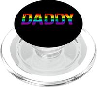 Daddy Gay Pride Month LGBTQ Father's Day Rainbow Flag Queer PopSockets PopGrip for MagSafe
