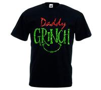 Daddy Grinch Christmas T-Shirt Dr Seuss Xmas Gift Novelty T Shirt Mens Sizes S - XXXL (XLarge, Black)