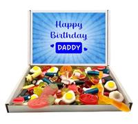 Daddy Happy Birthday Popular Quality Pick n Mix Sweets Letterbox Gift Selection with Matching Gift Card (400g Jelly Mix)