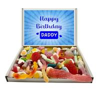 Daddy Happy Birthday Popular Quality Pick n Mix Sweets Letterbox Gift Selection with Matching Gift Card (400g Jelly Mix & Fizzy Mix, 200g of each)