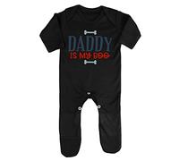Daddy is My Boo (Bones Style) Baby Romper Jumpsuit with feet, 0-3 Months, Black