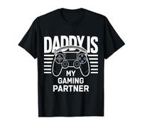 Daddy is My Gaming Partner Gaming Dad Fathers Day T-Shirt