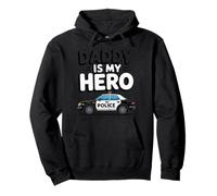 Daddy is my Hero Police Dad for Father's Day Pullover Hoodie