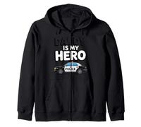 Daddy is my Hero Police Dad for Father's Day Zip Hoodie
