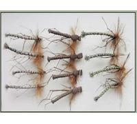 Daddy Long Legs Trout Flies, 12 Pack, Detached and Foam, Size 10 Barbed or Barbless