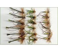 daddy long legs trout flies, crane flies pack of 18 Size 10 Mixed pack of Olives