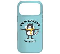 Daddy loves me this much cute raccoon kids adorable graphic Case for iPhone 17 Pro Max