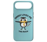 Daddy loves me this much cute raccoon kids adorable graphic Case for iPhone Air
