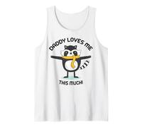 Daddy Loves me This Much Cute Raccoon Kids Adorable Graphic Tank Top