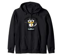 Daddy loves me this much cute raccoon kids adorable graphic Zip Hoodie