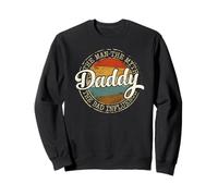 Daddy Man Myth Bad Influence Vintage Stamp Fathers Day Sweatshirt