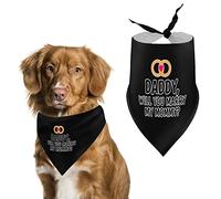 Daddy Marry My Mommy Dog Bandanas Triangle Dog Bibs Cute Pet Scarf Kerchief for Small Medium Large Pet