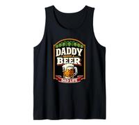 Daddy Needs A Beer Brewery Label Style Dad Life Father's Day Tank Top
